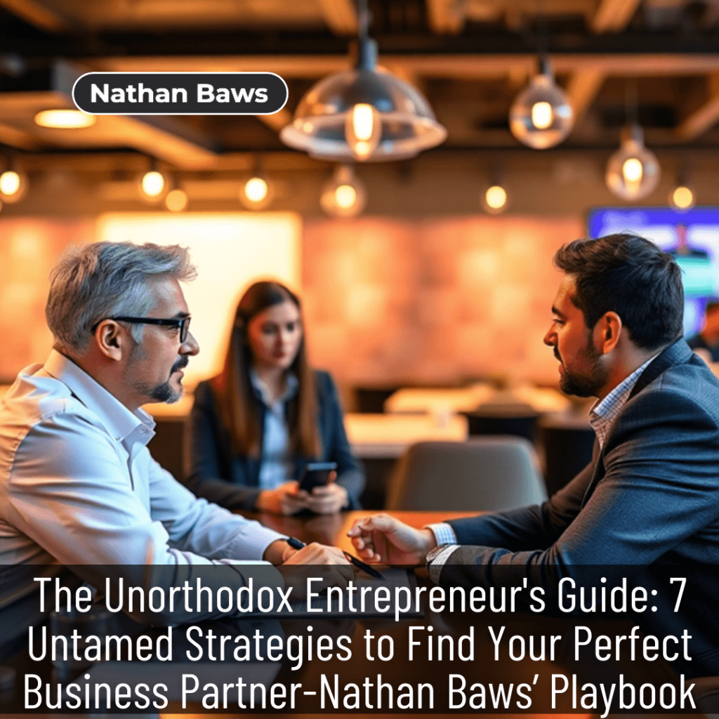 The Unorthodox Entrepreneur’s Guide: 7 Untamed Strategies to Find Your Perfect Business Partner-Nathan Baws’ Playbook