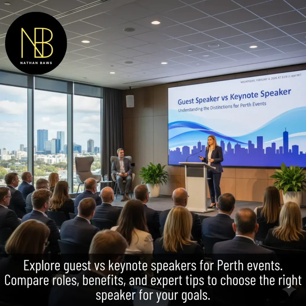 Guest Speaker vs Keynote Speaker: Understanding the Distinctions for Perth Events