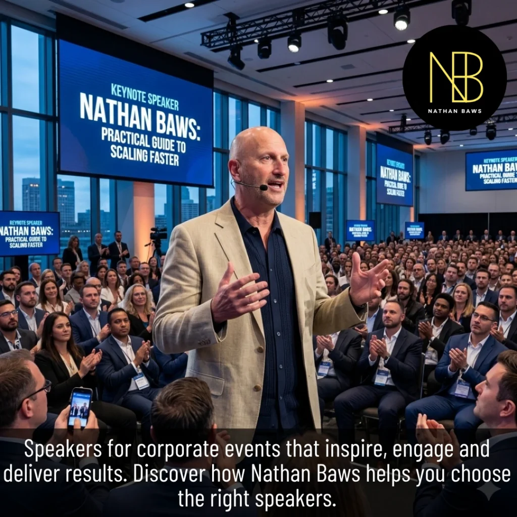 Speakers for Corporate Events Nathan Baws Guide to Inspiring Business Audiences