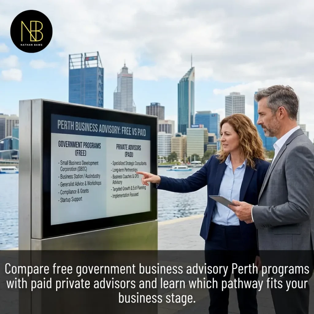 Free vs Paid Business Advisory in Perth Government Programs vs Private Advisors